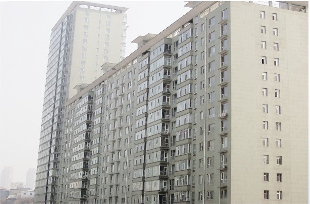 阳泉市中兴花园真石漆喷涂工程
